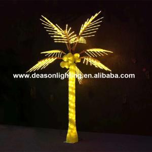 Quality led artificial decorative outdoor lighted palm tree wholesale
