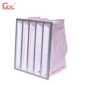 Quality Medium Effect 1700m3/H F6 F7 Fiberglass Bag Filter wholesale