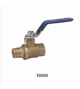 Quality Brass forging Ball Valve 10009 with shotting brass color 600PSI (male-female) wholesale