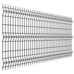 Galvanized Steel Metal Garden Fence PVC Coated Rigid Panel Customize 3D Bending