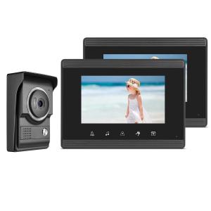 Quality 2 Room 4 Wire Villa Video Intercom System Color 1000TVL 800 x 480 Camera wholesale