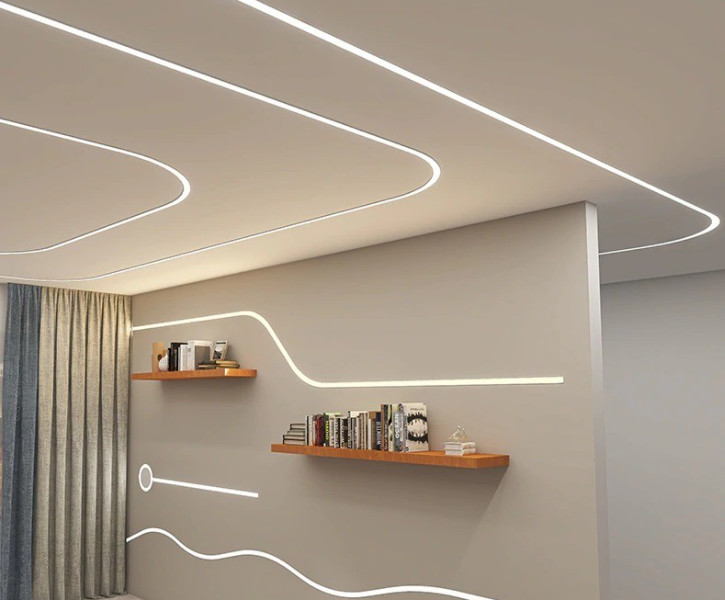 IP65 LED Strip Aluminum Channel Flexible Bendable LED Strip Light Profile Surface Mounted