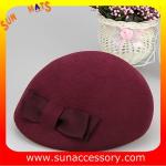 Hot sale Fashion 100% Australia wool felt ladies beret hats ,Red beret hats with