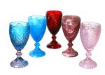 Food Grade Lead Free Solid Colored 11 Oz Wine Goblet Glass