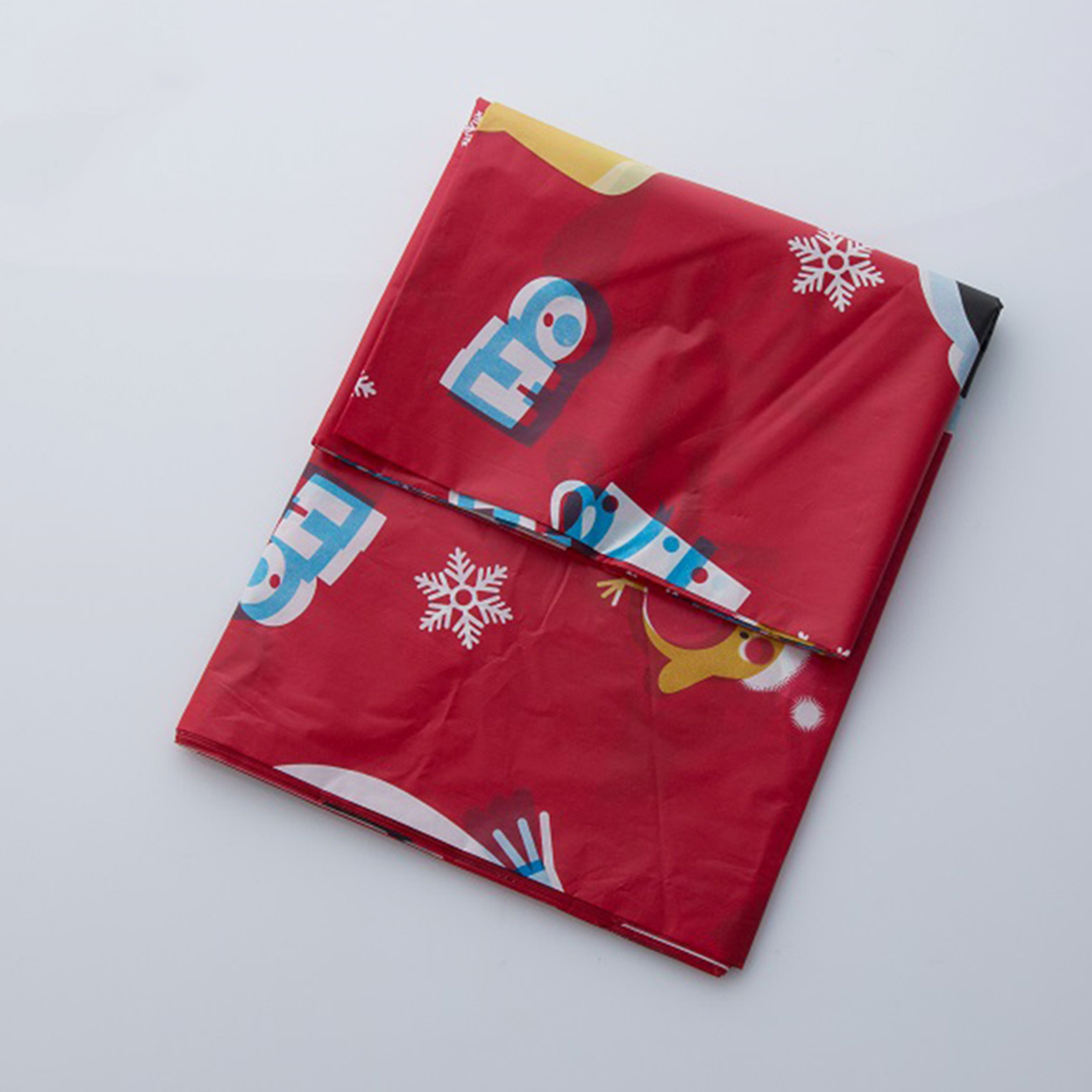 Printed Disposable Waterproof Paper Tablecloth Rectangle Table Cover 90 * 240mm