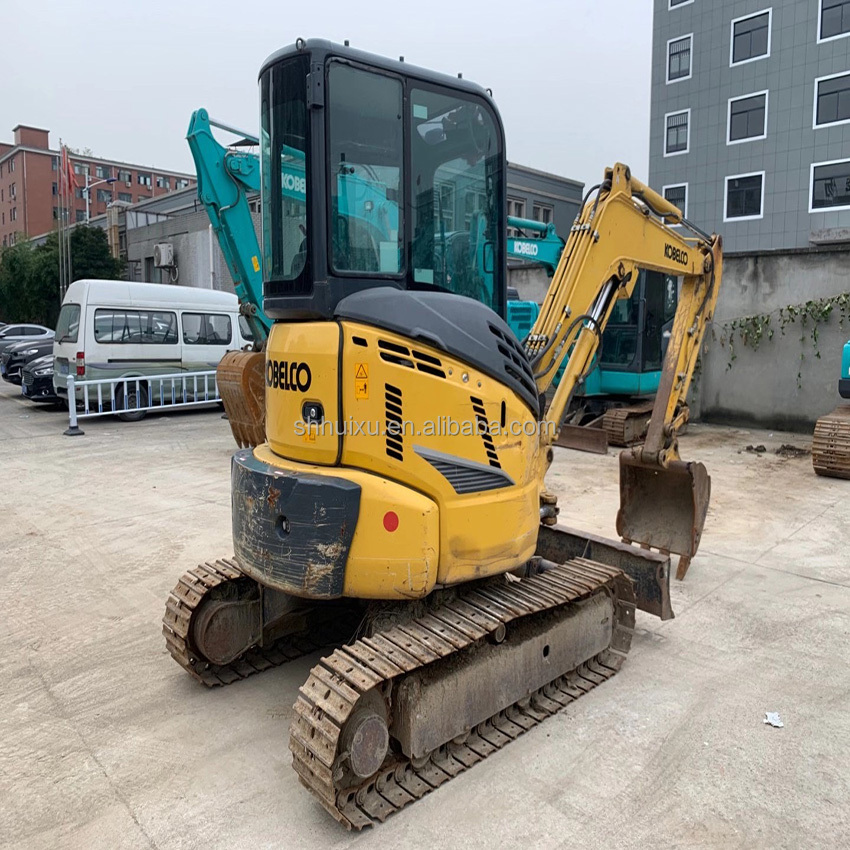 Used hydraulic crawler excavator Kobelco35SR, CHEAP PRICE SECOND HAND EXCAVATOR KOBELCO 35SR ON SALE