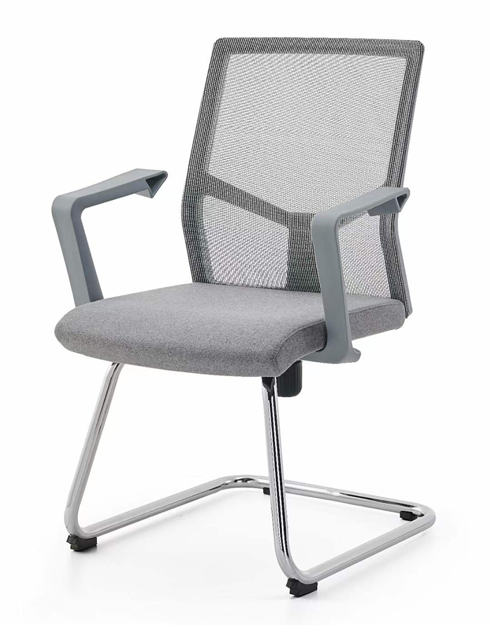 Adjustable Height Ergonomic Office Chair with Breathable Mesh and Rotating Wheels