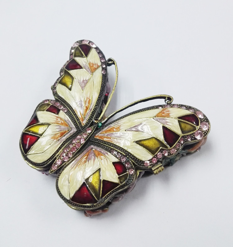 Jewelry Box Metal Butterfly Design Luxury Metal Butterfly Jewelry Box
