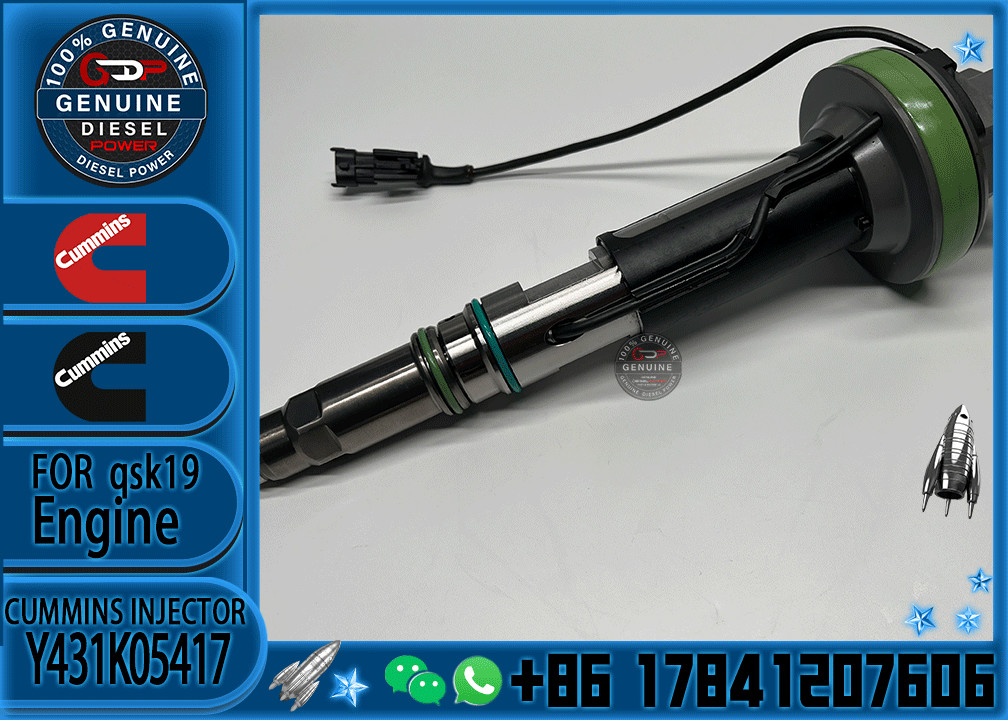 Huida original JCM921F QSK19 engine injector Y431K05248 fuel injector Y431K05417 used in Cummins