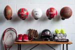 Steel Metal Wall-Mounted Sports Ball Holder Storage Bracket