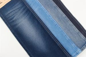 Quality OEM 343gsm Raw Denim Fabric 160cm Full Width Dark Blue Shade wholesale