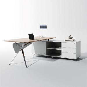 Quality Side Cabinet Grey Executive Desk Width 1800mm Customized Manager Office Desk wholesale