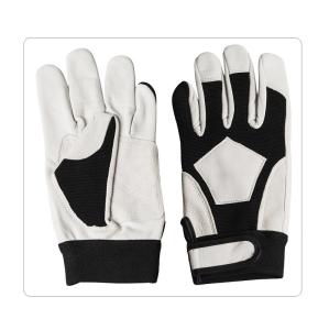 Quality Driving Thick Black Elastic Cuff Sheep Leather Gloves wholesale