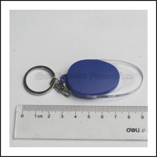 Promotional printed logo led flashlight advertising keychain keyrings business