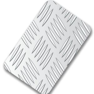 Quality Non Slip 304 Stainless Steel Embossed Sheet Checkered Plate Metal 600mm wholesale
