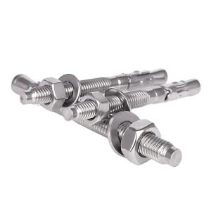 China M20 Stainless Steel Anchor Expansion Bolt Carbon Steel Zinc Plated Wedge Anchor on sale