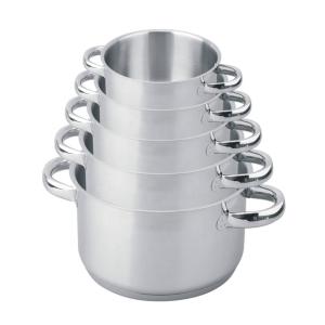 Quality High Quality 5pcs 430 Stainless Steel Cooking Cookware Set Stainless Steel Soup Pot Set wholesale