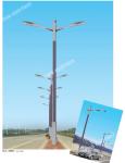 Parking lot galvanized rural road 12M single arm street light pole with HPS and