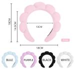 SPA Twist Headband Towel Velvet Sponge Face washing Hair Band