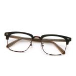 Unisex Full-rim Wood Grain Acetate Optical Glasses Frame MR H004B
