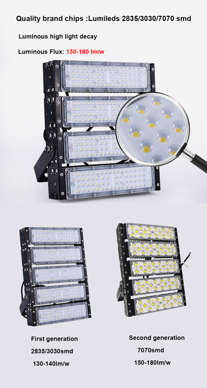 50w Ip65 LED Waterproof Floodlight 1 Module Led Flood Lamp 6750~7000lm