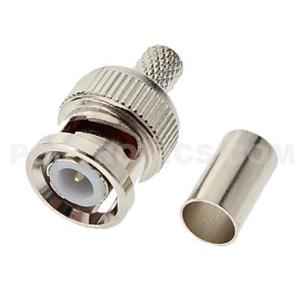 Quality BNC-6159 Two-Piece BNC Male Crimp On Connector to RG59 CCTV Coaxial Cable wholesale