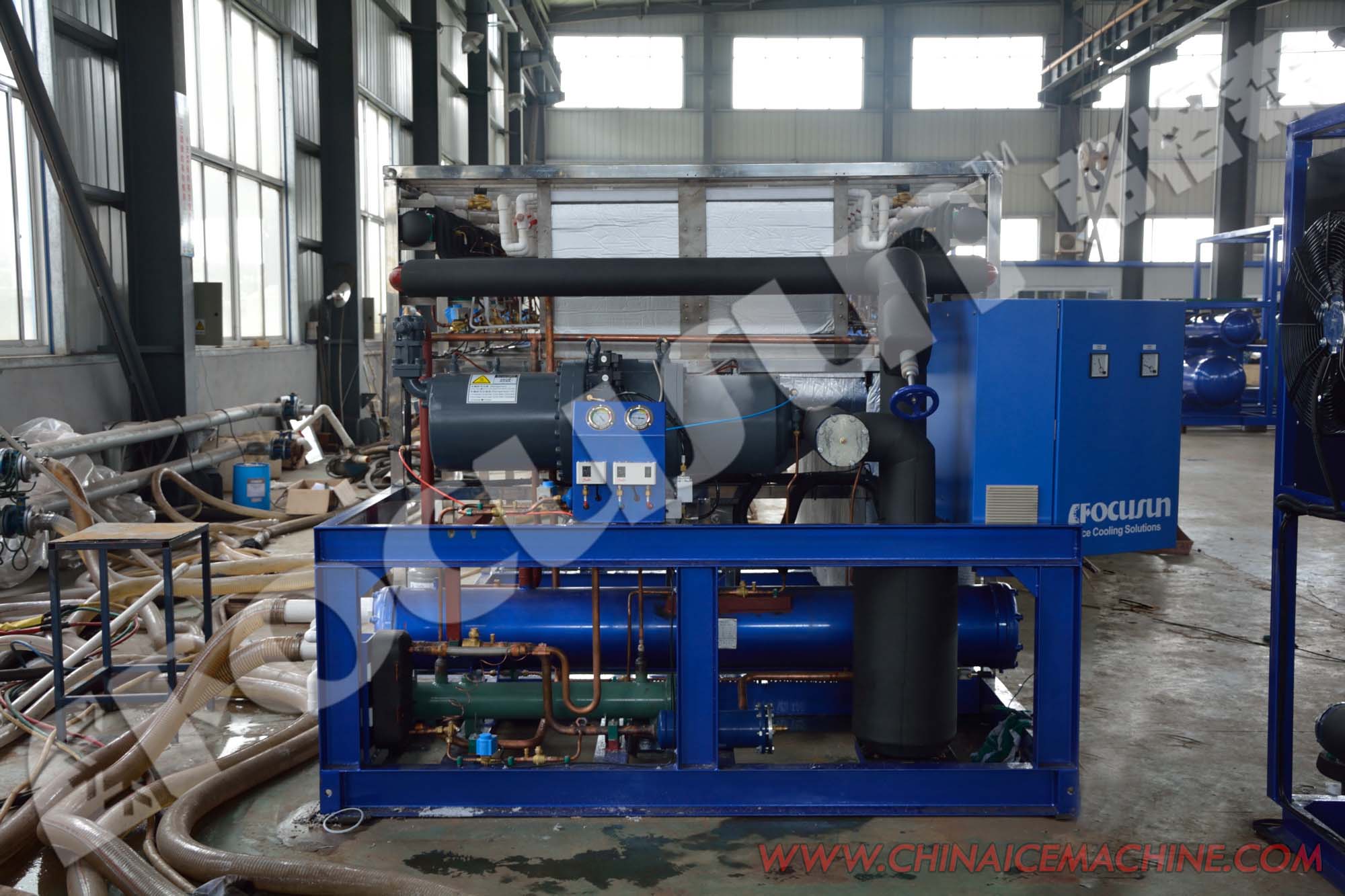 10T Cube Ice Machine with Bitzer Compressor Industrial & Commercial Big Capacity ice cube machine