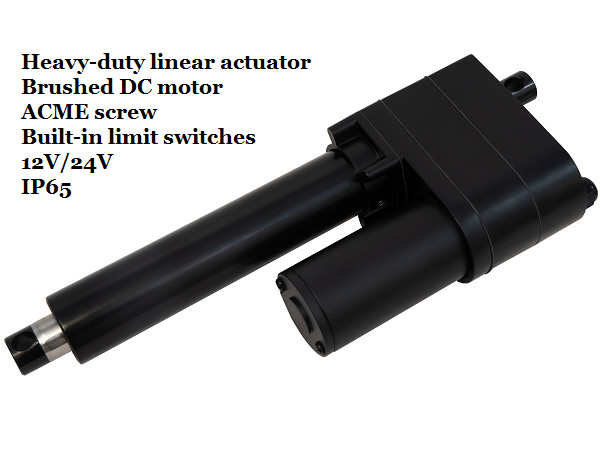 12Vdc linear actuator waterproof 7500n 300mm stroke, electric piston with strong load, IP66 (waterproof)