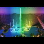 100 meters high pressure nozzle fountain outdoor dancing fountains