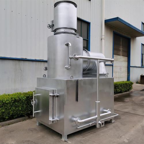 Diesel Oil Burning General Waste Incinerator For Medical / Animal / Farm / City Waste Disposal Customized Blue Red Grey Green
