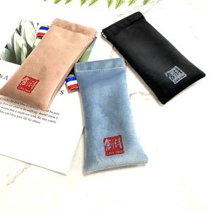 Quality Custom Fashion Bag Cheap Felt Eyeglasses Case Sunglasses Pouch &amp; Bag wholesale