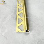 Bright Gold Shape Chrome Straight Edge Tile Trim 8mm×25mm