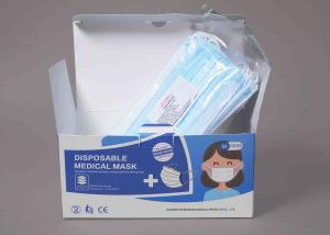 Quality Anti Pollution Disposable Medical Mask / Tie On Surgical Mask Non Irritating wholesale