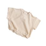 Organic Cotton Newborn Baby Romper Tshirt French Terry Oversized Infant Jumpsuit