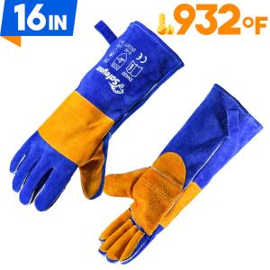 Quality SAFEYEAR 16in Safety Working Gloves Welding Gloves Heat Resistant Flome Resistant wholesale