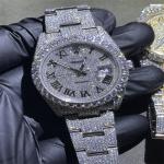Round Brilliant Cut Moissanite Watch Rolex