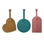 Custom Blank Sublimation PU Leather Luggage Tag For Sublimation Printing