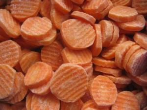 Quality IQF Frozen Carrots Slices, Crinkle Cut wholesale