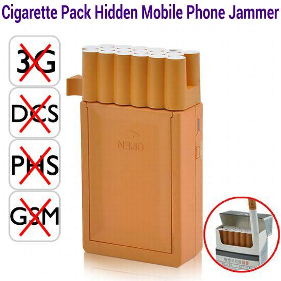 Pocket Cigarette Box Pack Hidden Cell Phone Jammer GSM dcs phs 3G Signal Blocker