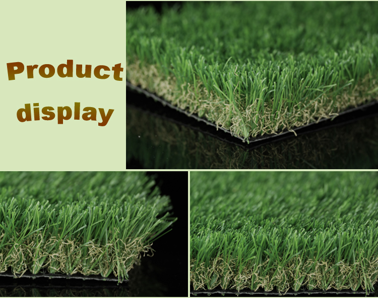 Decorative Plastic Lawn Grass Sbr or Pu Backing Glue 18900 Stitches Every Sqm