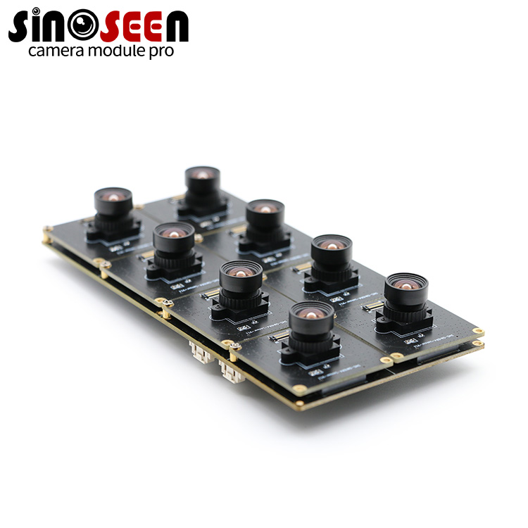 AR0144 1mp 8 Lens Synchronize Usb Camera Module Machine Vision Global Shutter