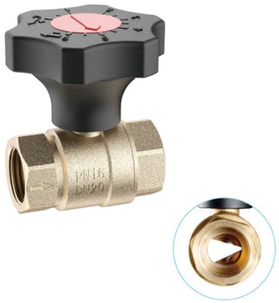 3721 Female X Female Brass Regulating Valve With "V" Shape Openning Stainless