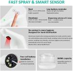 Alcohol Dispenser Infrared Automatic Induction Non-Contact Sprayer Bottles 360ml