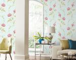 TV Background Mould-Proof Modern Removable Flowers Wallcovering Wallpaper Eco