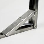 Stainless Steel Wall Corner Mounting Bracket 195mm 245mm 295mm
