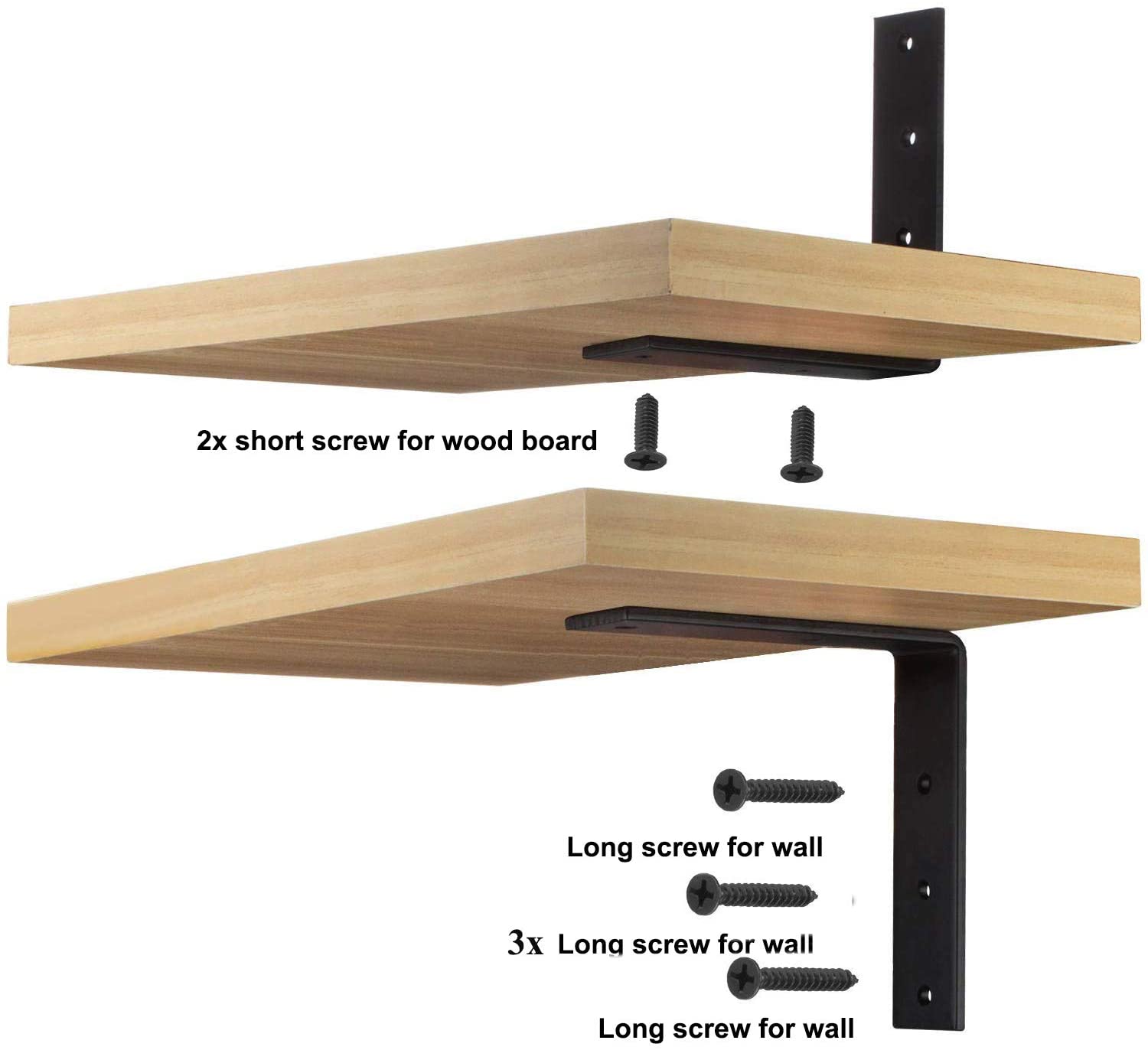 Store Display Shelf Brackets Black L Shelf Bracket for Wooden Furniture Bed Chairs