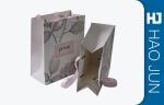 Recycled Cardboard Shopping Bags With Handle , Kraft / Coating Paper