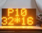 Outdoor Amber Led Display Module Waterproof High Brightness IP65 P10 Dip 320mm