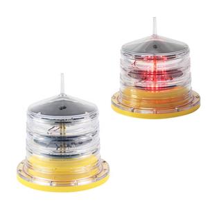 Quality Yellow Red Color 4NM Solar Powered Navigation Yacht Marine Lantern wholesale