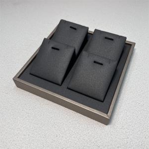 Quality Ring Earring Pendant Necklace Jewelry Trays Displays PU Wooden Jewelry Exhibition Display wholesale